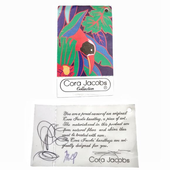 CORA JACOBS Vintage 90s Red Shoulder Bag Reed Snakeskin Purse Designer Handbag - Picture 7 of 15